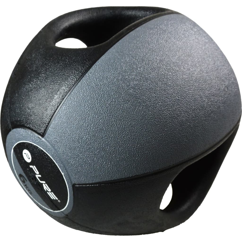 Pure2Improve Medicine Ball with Handles 6 kg Grey